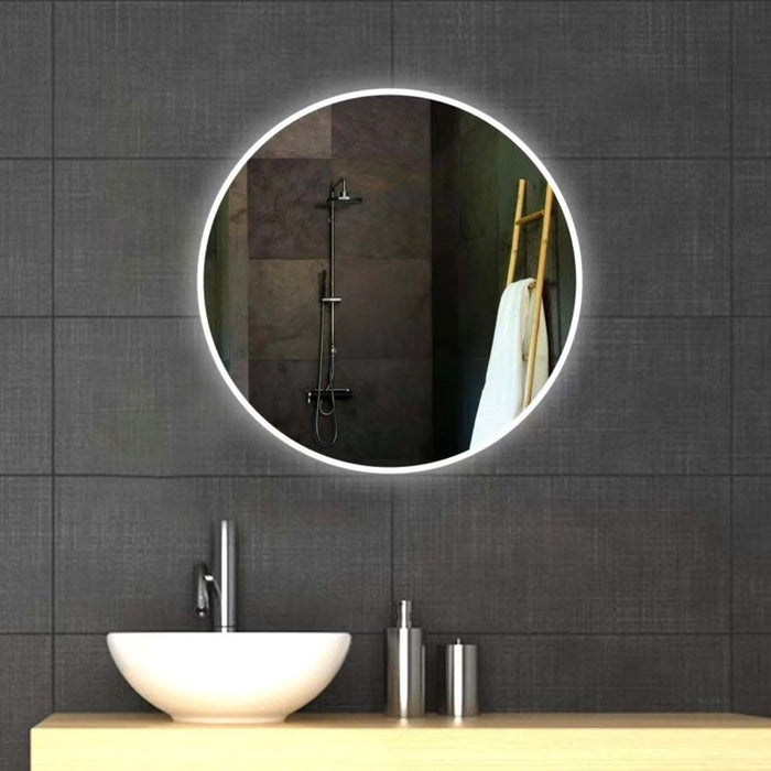 Aura Round Frameless LED Bathroom Mirror Wall Light - Lighting.co.za