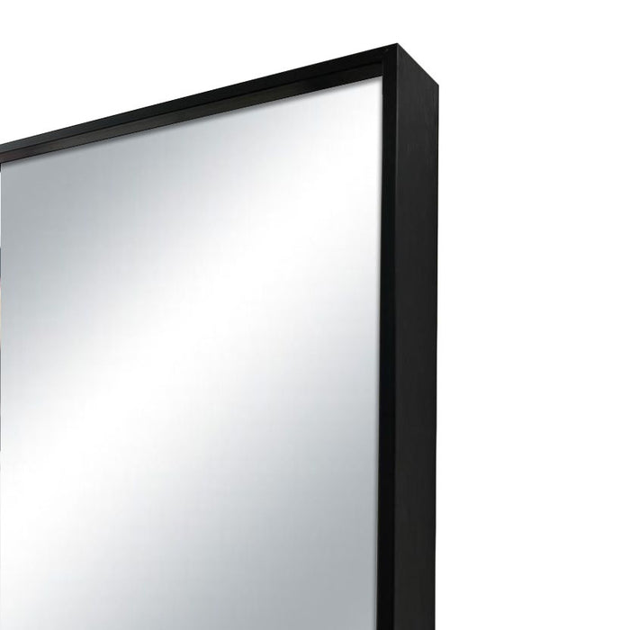 Avery Black Rectangular Mirror 2 Sizes - Lighting.co.za