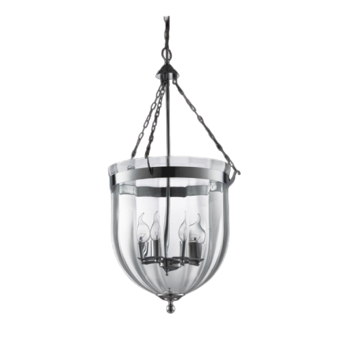 Bow Trip Clear Beveled Glass And Chrome Pendant Light - Lighting.co.za