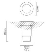 Fumagalli Ceci 90 3.5 Watt LED Outdoor Ground Foot Light - Lighting.co.za