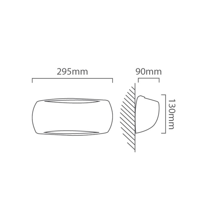 Fumagalli Francy Black Or White Up Down LED Outdoor Wall Light - Lighting.co.za