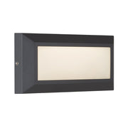 Helena Plain Rectangular Grey LED Outdoor Wall Light - Lighting.co.za