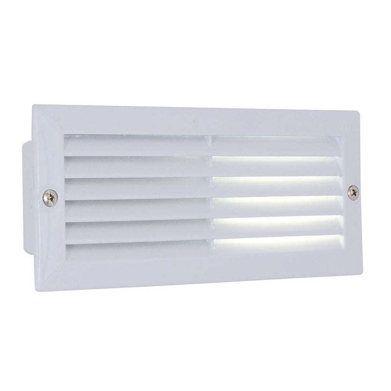 Louvre Black or White Grid Recessed Brick Step Light - Lighting.co.za