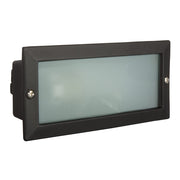 Louvre Black or White Plain Recessed Brick Step Light - Lighting.co.za