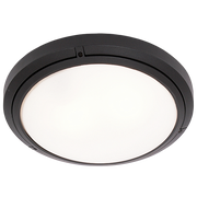 Soho Round Black Outdoor Ceiling Or Wall Light 2 Sizes - Lighting.co.za