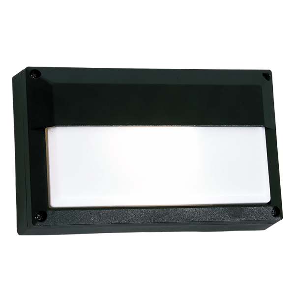 Link Black Rectangular Outdoor Wall Light - Lighting.co.za