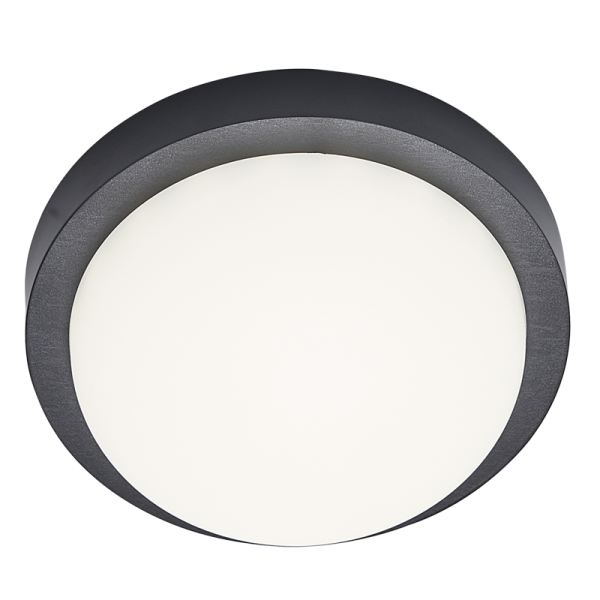 Yun Black Or White 18W LED Round Outdoor Ceiling Or Wall Light - Lighting.co.za