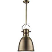 Summit Brass Or Chrome Industrial Pendant Light - Lighting.co.za