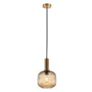 Bonura Clear | Amber | Smoke Cut Glass Pendant Light - Lighting.co.za