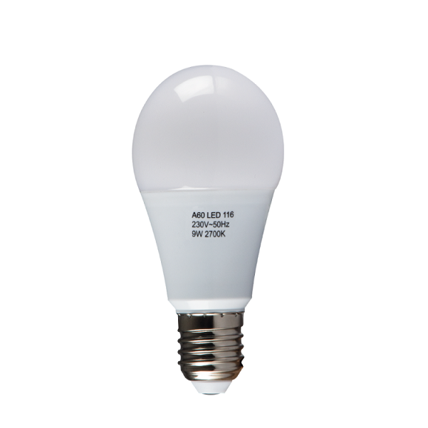 E27 A60 LED Opal 9W 2700K | 4000K Non Dim B - Lighting.co.za