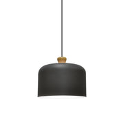 Belta Copper or Dark Grey and Wood Spazio Nordic Dome Pendant Light - Lighting.co.za