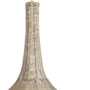 Morocco Black and Natural Woven Rope Tall Pendant Light - Lighting.co.za