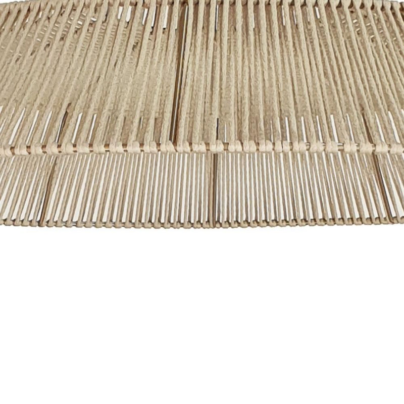 Rueben Black or Natural Woven Rope Dome Pendant Light - Lighting.co.za