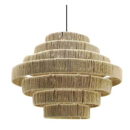 Jube Tiered Natural Rattan Pendant Light - Lighting.co.za