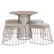 Palemo Wire Dining Table Set - Lighting.co.za