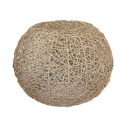 Anquila Natural Woven Ottoman - Lighting.co.za
