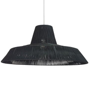 Hat Black Woven Rope Pendant Light - Lighting.co.za