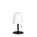 Bijoux LED Portable Black or White Rechargeable Table Lamp - Lighting.co.za