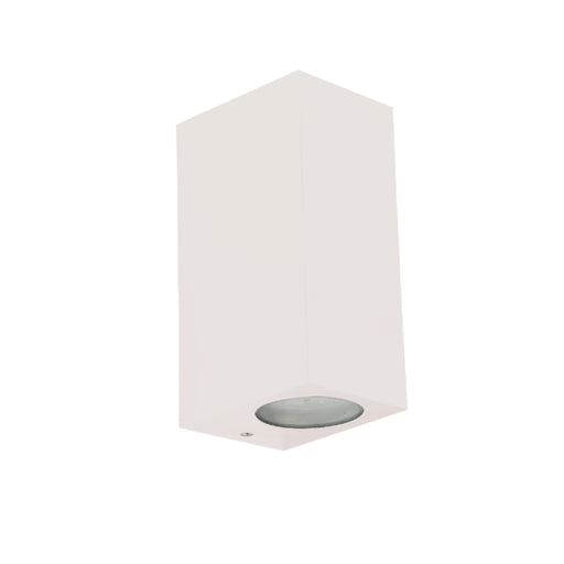 Block P GU10 Up Down Facing Black | White | Grey Spazio Outdoor Wall Light - Lighting.co.za