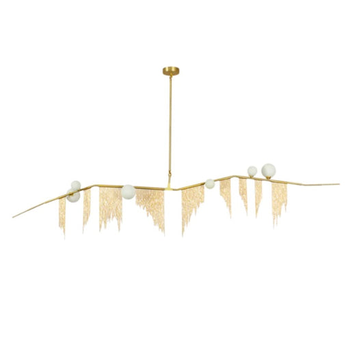 Blossom Gold And White Frosted Glass Pendant Light - Lighting.co.za