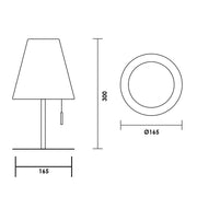 Bijoux LED Portable Black or White Rechargeable Table Lamp - Lighting.co.za