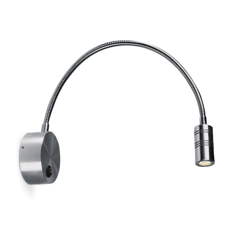 Nora 3W LED White or Chrome Bedside Reading Wall Light - Lighting.co.za
