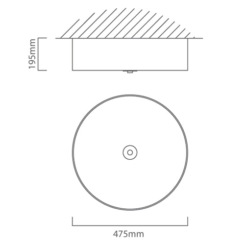 Pasteri Taupe Fabric Drum Ceiling Light - Lighting.co.za