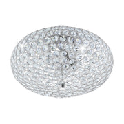 Clemente Chrome And Clear Glass Ceiling Light In 2 Sizes - Lighting.co.za