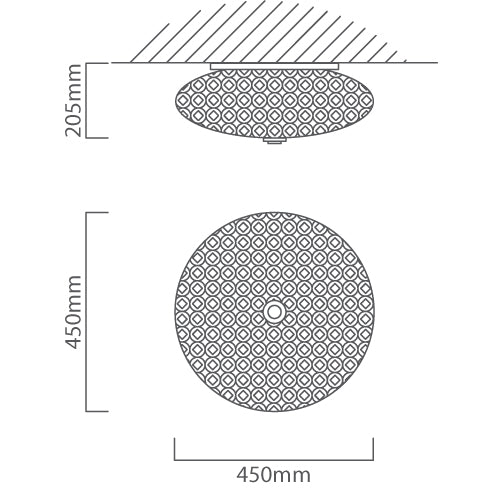 Clemente Chrome And Clear Glass Ceiling Light In 2 Sizes - Lighting.co.za