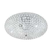 Clemente Chrome And Clear Glass Ceiling Light In 2 Sizes - Lighting.co.za