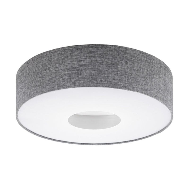 Romao Large Drum Grey Fabric LED Ceiling Light - Lighting.co.za