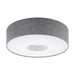 Romao Large Drum Grey Fabric LED Ceiling Light - Lighting.co.za