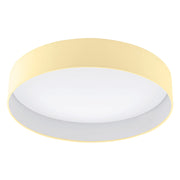 Palomaro Large Drum Cream Fabric LED Ceiling Light - Lighting.co.za