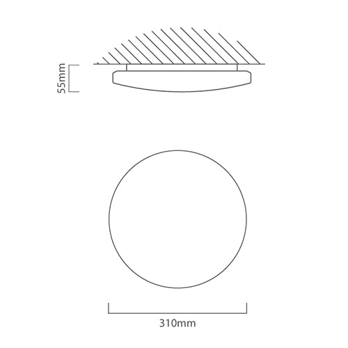 Slim White LED 4000K Non Dim Ceiling Light 3 Sizes - Lighting.co.za