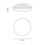 Slim White LED 4000K Non Dim Ceiling Light 3 Sizes - Lighting.co.za