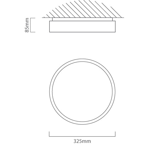 Kina Silver LED 4000K Non Dim Ceiling Light 3 Sizes - Lighting.co.za