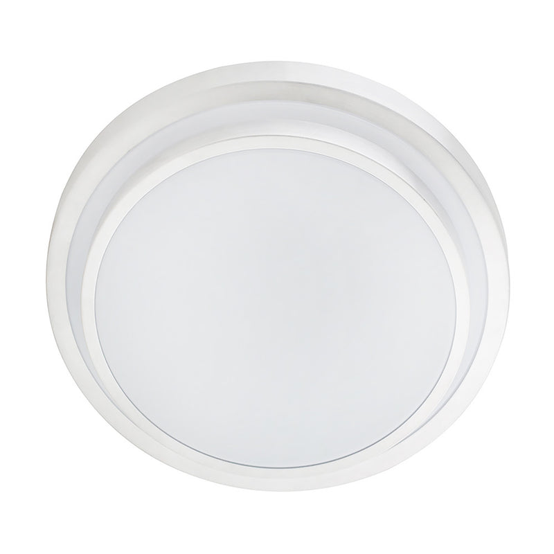 Suna Silver Tiered Flush Mount LED Ceiling Light In 3 Sizes - Lighting.co.za