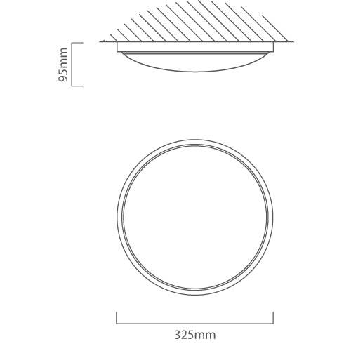 Kina Silver Ring LED 4000K Non Dim Ceiling Light 3 Sizes - Lighting.co.za