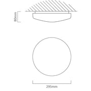 Kina White LED 4000K Non Dim Ceiling Light 3 Sizes - Lighting.co.za