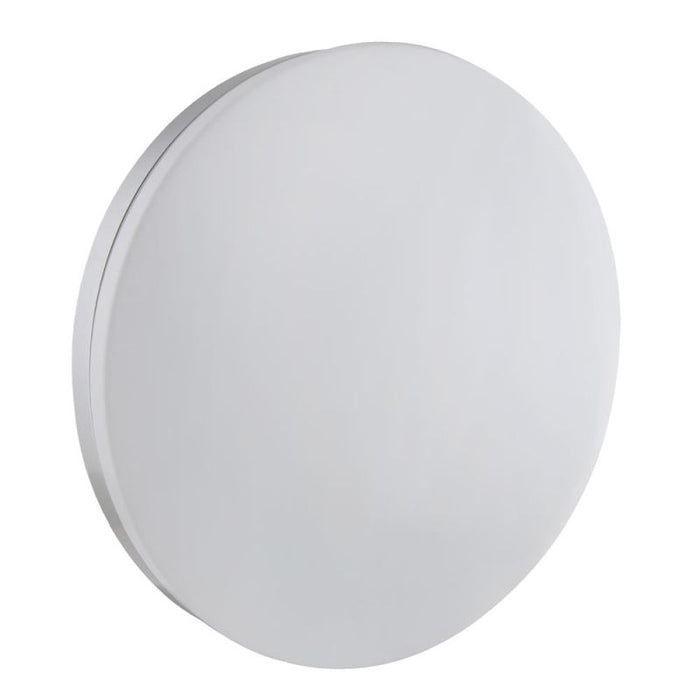 Urban Chrome And White Round 16 | 24 Watt LED Ceiling Light 2 Sizes - Lighting.co.za
