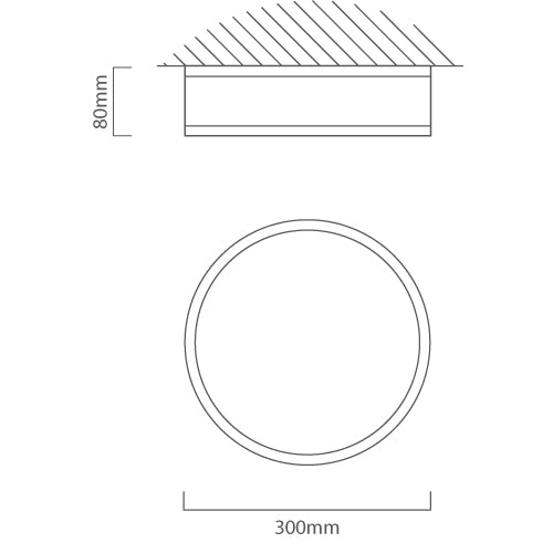 Palermo 24 Watt LED Chrome And White Bathroom Ceiling Light - Lighting.co.za