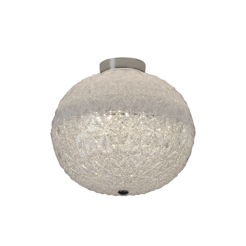 Haiku Textured Clear Acrylic and Chrome LED Ceiling Light - Lighting.co.za