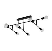 Belsiana Black Multi 6 Or 8 Light Ceiling Light - Lighting.co.za