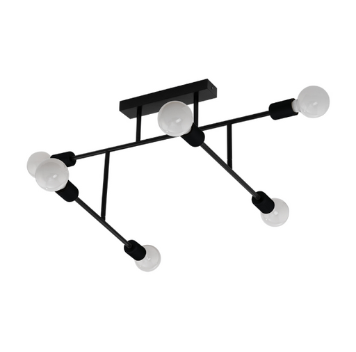 Belsiana Black Multi 6 Or 8 Light Ceiling Light - Lighting.co.za