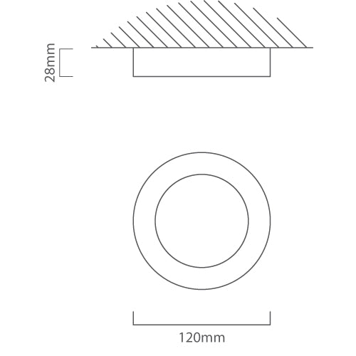 Norden 6W|12W|18W LED White Ceiling Light 3 Sizes - Lighting.co.za