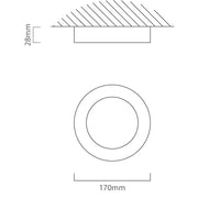 Norden 6W|12W|18W LED White Ceiling Light 3 Sizes - Lighting.co.za