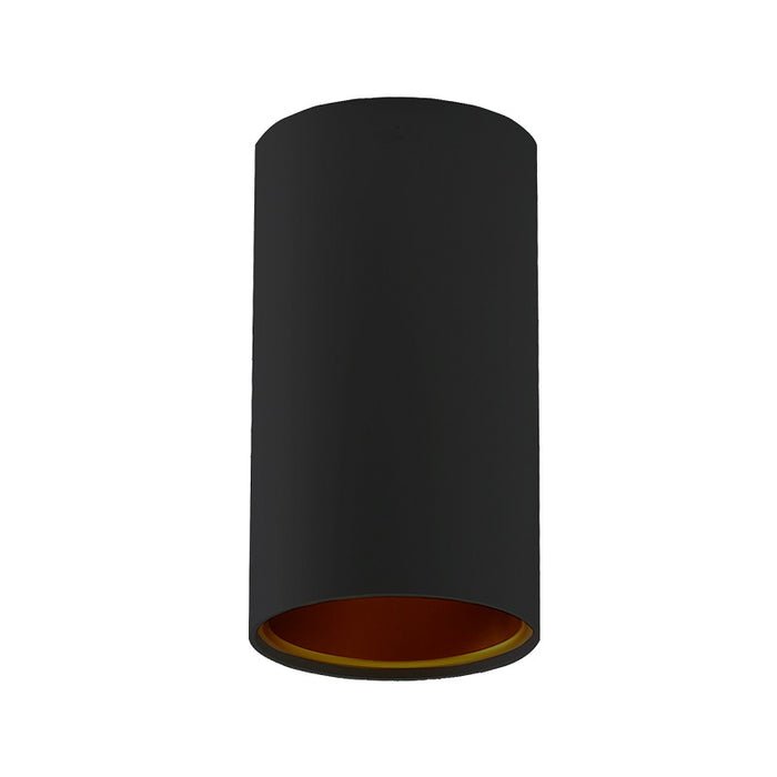 Duo Tall Fixed Round Black | White and Gold GU10 Surface Mounted Down Light - Lighting.co.za