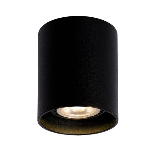 Zeta Short Barrel Black | White Fixed Round GU10 Surface Mounted Down Light - Lighting.co.za