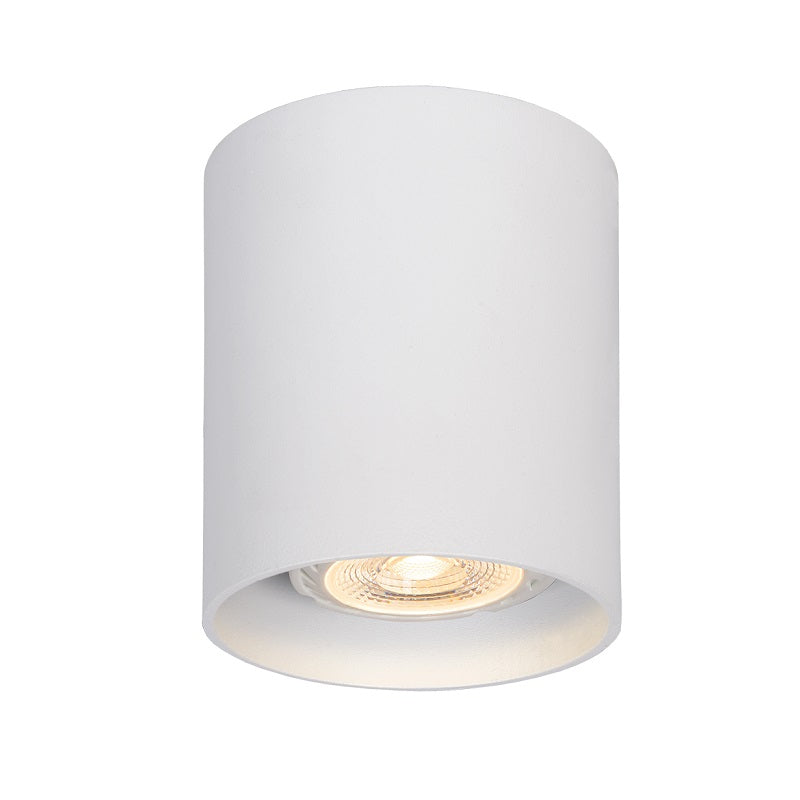 Zeta Short Barrel Black | White Fixed Round GU10 Surface Mounted Down Light - Lighting.co.za
