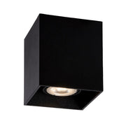 Zeta Square Black | White Mini Fixed Round GU10 Surface Mounted Down Light - Lighting.co.za